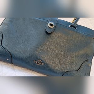 Coach Mercer Satchel in Mineral Blue